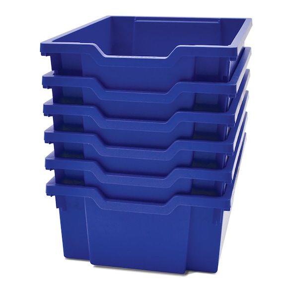 Gratnells Storage Tote Tray, Royal Blue, Polypropylene, 6 PK F0206P6 - main